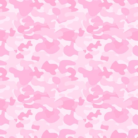 Repeated pink camouflage spotsのイラスト素材