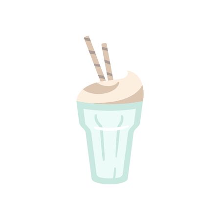 Cappuccino cup with foamのイラスト素材