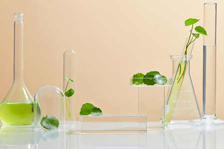 Background Cosmetic laboratory research and development with centella asiatica (gotu kola). Science...
