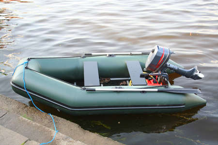 Fisherman boat at the beachの写真素材