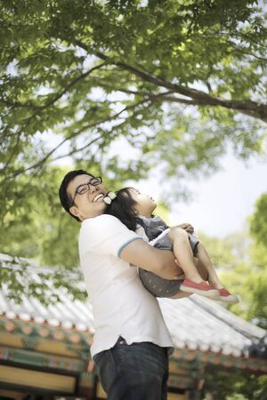 Father and daughterの写真素材