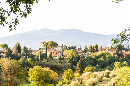 Photo of Florence's landscape with a beautiful light.の写真素材