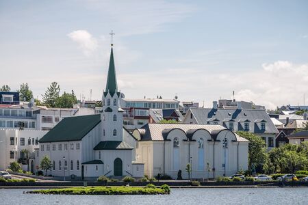 Photo of Reykjavik's panorama, Icelandの写真素材