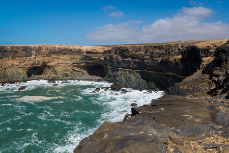 Ajuy caves on Fuerteventura Island