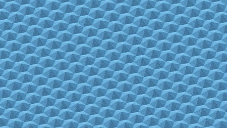 Landscape of abstract blue hexagonal knurls. This image is a 3d render.の写真素材