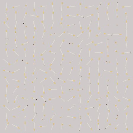 Huge float array of various rotated cigarettes at equal distances on a blank white background. This image is a 3d render.の写真素材