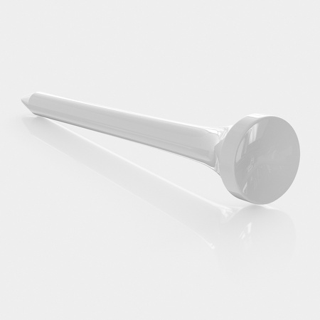 3d rendered Blank Golf Tee on a light background for easy isolation and compositing.の写真素材