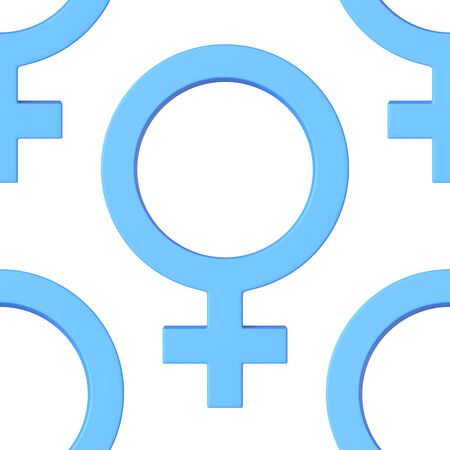 Seamlessly Tiling Background of Blue Male Iconsの写真素材