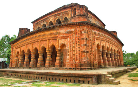 Navaratna Temple Architecture of the 17th Century Sirajganj Bangladesh.の写真素材