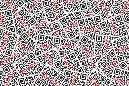 QR Code with Laser Beam Background. Quick Response Code for Supermarket, E-commerce, Shop Etc.の写真素材