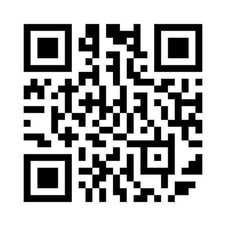 Modern Simple Flat QR Code Sign in Vector Illustration Isolated on White Background. Electronic, digital technology, Marketing, Internet Concept, Supermarket Buy, Mobile App Etc QR Code Illustration.のイラスト素材