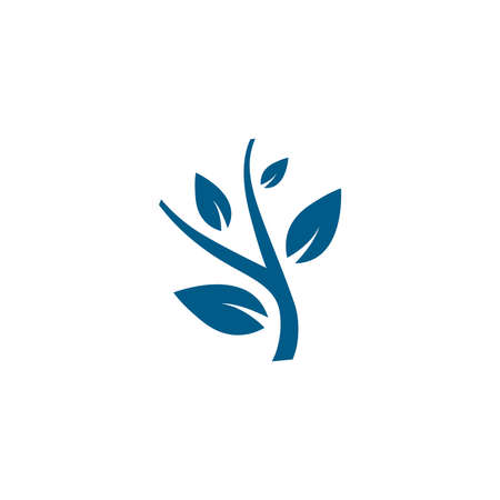 Plant Blue Icon On White Background. Blue Flat Style Vector Illustration.のイラスト素材