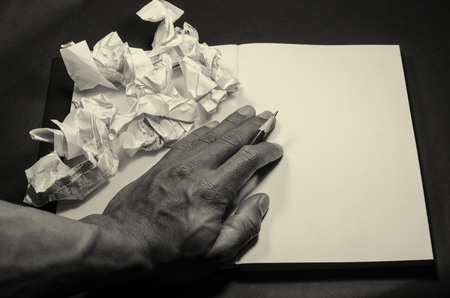 monochrome notebook paper writing toolsの写真素材