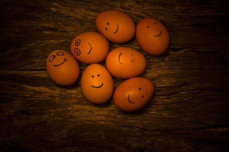 Smiling Eggの写真素材