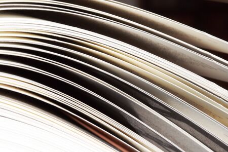 Pages of an opened bookの写真素材