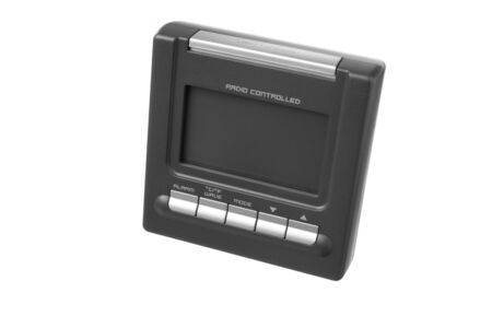 Isolated shot of a radio controlled clockの写真素材