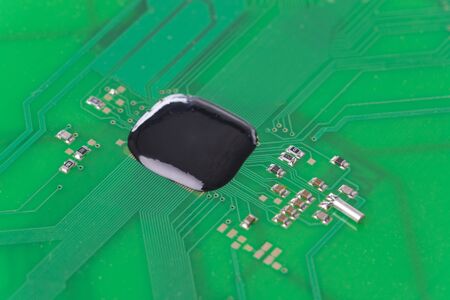 PCB with chip on board close upの写真素材