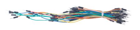 Isolated breadboarding wire bundle  の写真素材
