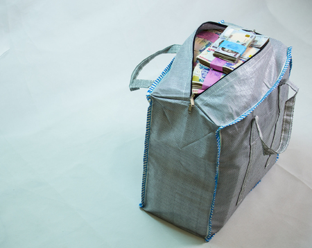 Bag of Naira note Cash and local currenciesの写真素材