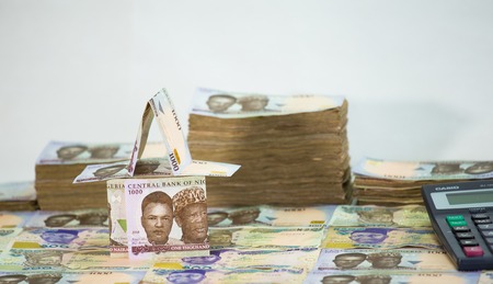 mortgage representation with cashの写真素材