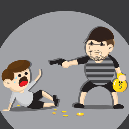 thief cartoonのイラスト素材