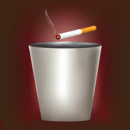Disposable cigarette binsのイラスト素材