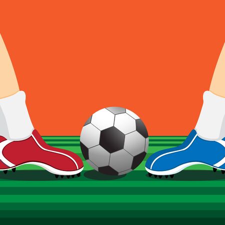 soccer playersのイラスト素材