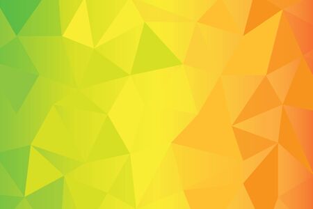 green , yellow orange poly backgroundのイラスト素材