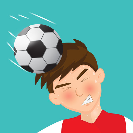 soccer player With head clearanceのイラスト素材