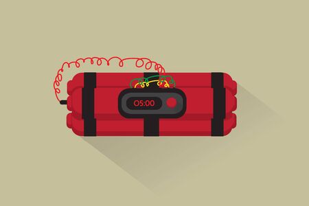time bomb flatのイラスト素材