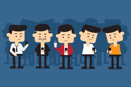 play game all the time.のイラスト素材