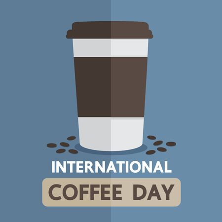 International coffee day.のイラスト素材