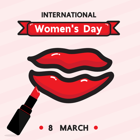 International women's day vector design.のイラスト素材