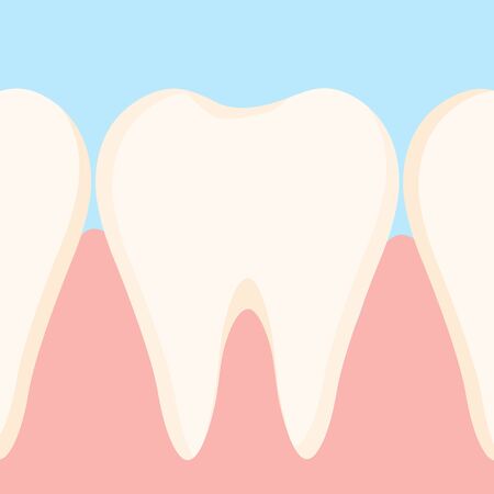 Dirty yellow tooth.のイラスト素材