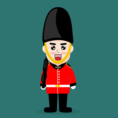 British troops cartoon vector design.のイラスト素材