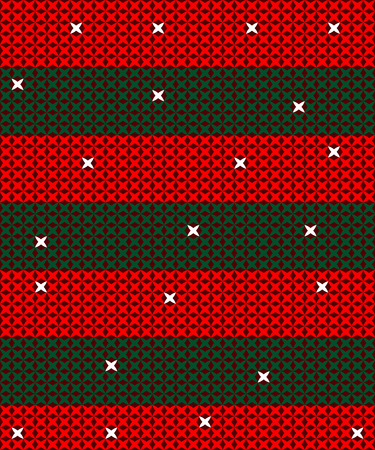 Knitted red and green background for Christmas day.