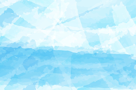 Blue watercolor abstract background vector design for Songkran festival in Thailand. Songkran is Thailand new year.のイラスト素材