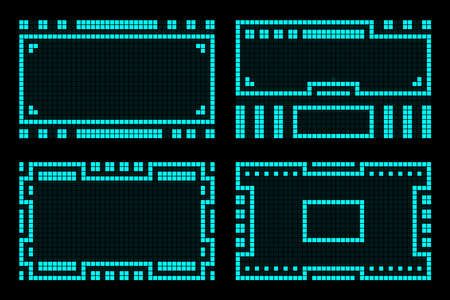 Frame abstract modern futuristic hud technology vector designのイラスト素材