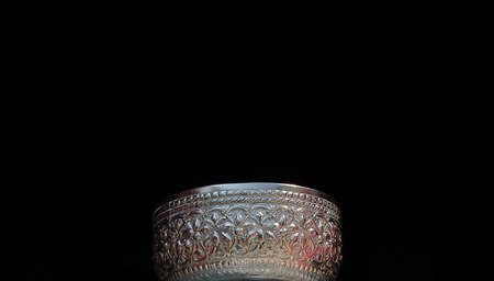 Silver  carved  bowel  symbol   of culture
