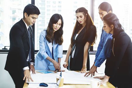 Business People Meeting Design Ideas Concept in the office.の写真素材