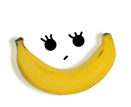 Bunch of bananas isolated on white backgroundの写真素材