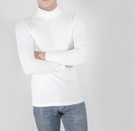 Shirt design and people concept Mock up template for design print isolated backgroundの写真素材