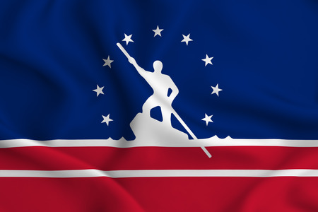 Richmond Virginia 3D waving flag illustration. Texture can be used as background.の写真素材