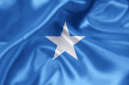 Somalia waving and closeup flag illustration. Perfect for background or texture purposes.の写真素材