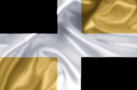 Levis waving and closeup flag illustration. Perfect for background or texture purposes.の写真素材