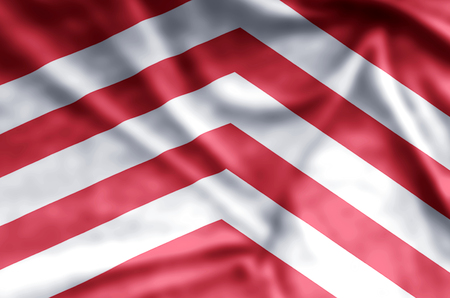 Glamorgan  stylish waving and closeup flag illustration. Perfect for background or texture purposes.の写真素材
