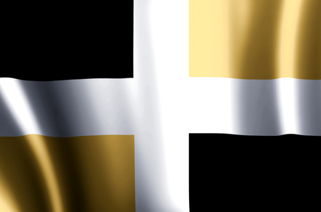 Levis stylish waving and closeup flag illustration. Perfect for background or texture purposes.の写真素材