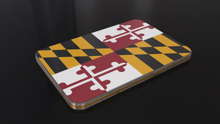 Maryland Flag button series of the Unites States