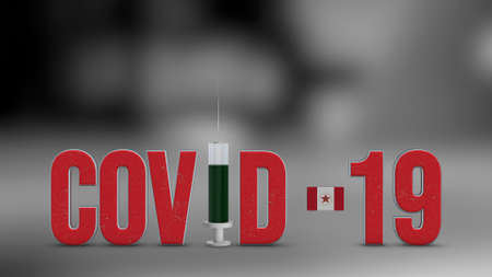 Birmingham Alabama vaccination campaign illustration. Red 3D COVID-19 text rendering.の写真素材