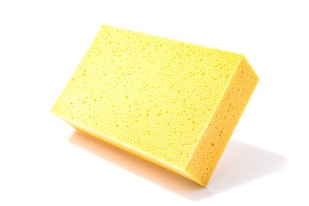 Sponge for cleaning isolated on white background.の写真素材